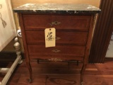 3 drawer stand with marble top