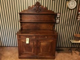 Victorian server with carved back