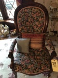 Victorian padded arm chair