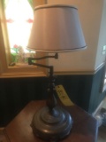 Heavy Pewter 33in T Lamp