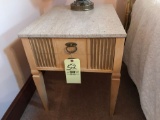 Pair of marble top night stands