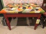 Small painted turn leg table