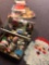 Christmas decor, music boxes, nativity, die cut, etc