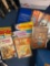 Ballet box vintage empty, 3 bags of happy meal toys, electric wok missing cord, old books, magazines