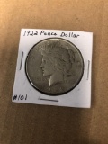 1922 peace dollar silver