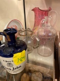 Pitchers, Glass, crock jug