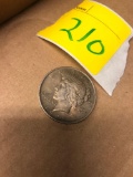 Silver dollar coin 1922 Peace