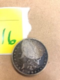 Silver dollar coin 1890