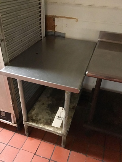 36-inch stainless top table