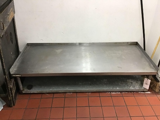 6' stainless top stand.