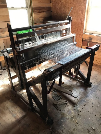 Antique Rug Loom and Material