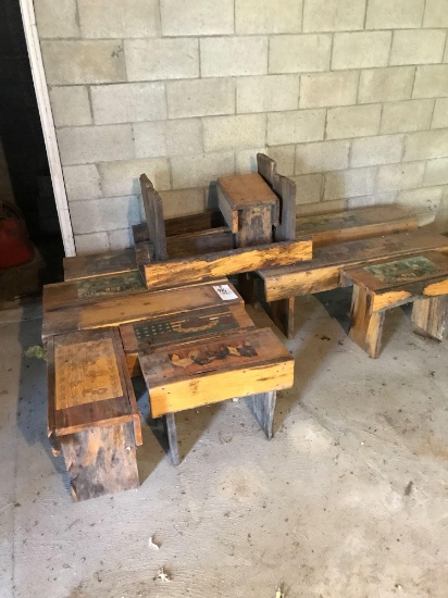 (11) Assorted Rustic Benches