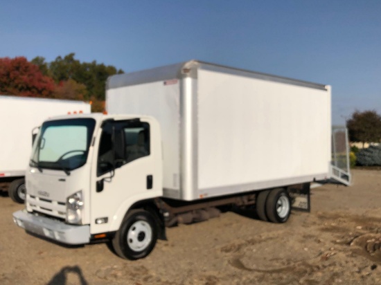 2013 Isuzu 16 ft. Box Truck, 132,329 mi., 4 ft. Ramp + 5 ft. fold down