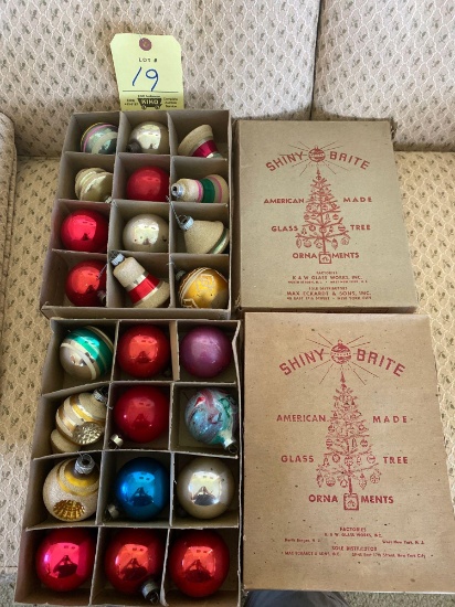 2 boxes early Christmas bulbs