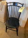 Early painted plank seat chair
