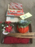 Cookbooks, Tomato Pitcher, Christmas items