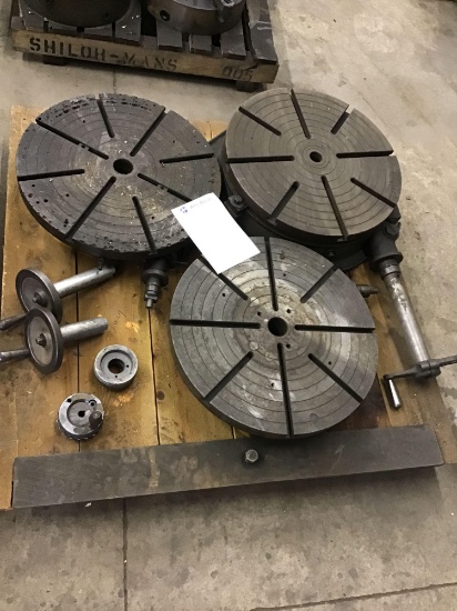 Three Troyes 21" rotary tables