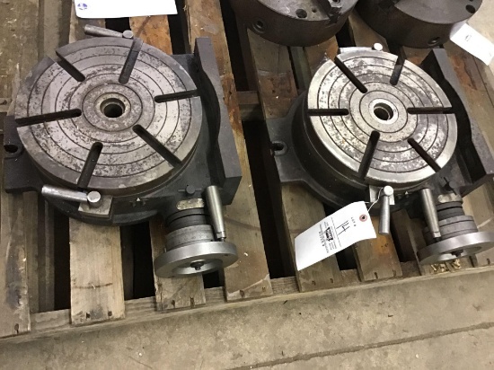 Two 12" manual rotary tables