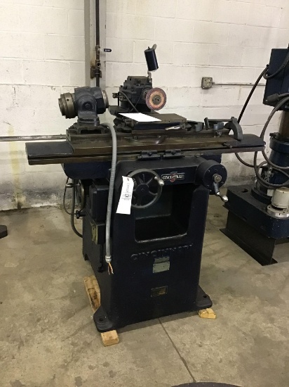 Cincinnati surface grinder with drill sharpening adapter
