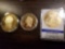 2011 Gold Eagle replica, 1838-C Gold Eagle replica, Lincoln $1 replica, Bid x 3