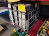 Crate of piano rolls