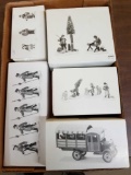 Dept 56 Village Accessories, Bid x 5