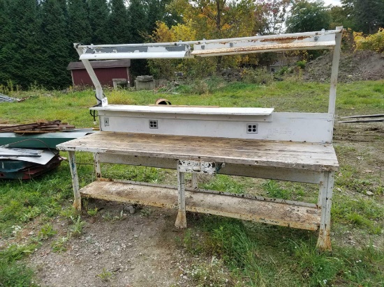 9 ft. work table butcher block top