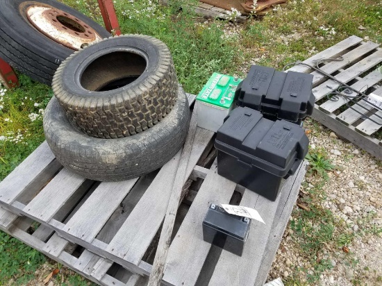 Tires, used batteries