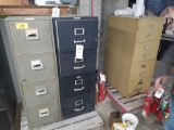 3 fire proof file cabinets