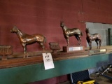 3 horse trophies