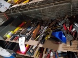 Shelf of tools, small toolbox