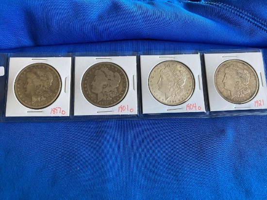 Morgan Dollars 1897o, 1901o, '04o, '21