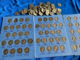 Partial Jefferson nickel book with extra loose Nickels