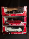 Anson Diecast Replicas, Two Cadillac 1947 Series 62, Cadillac 1953 Eldorado