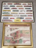 Map Of New York, Modern Locomotives Print
