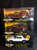 American Muscle Die Cast Replica Cars, Two 1996 Pontiac GTO's, 1968 Pontiac GTO