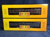 Two Rail King New York Central 60Foot Streamlined Coach Cars