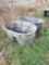 2 Rubbermaid water troughs