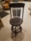 Wood bar stool with foot rest, loose back