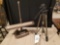 Dazor drafting weighted desk lamp and camera tripod