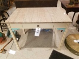 Marble top, one drawer table, 25 x 40 top