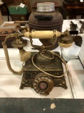 Brass rotary phone