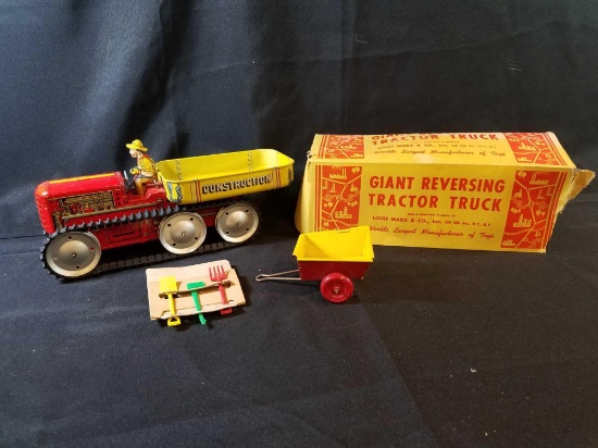 Marx giant reversing tractor truck with original box
