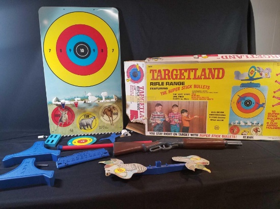 Marx Targetland rifle range play set with original box