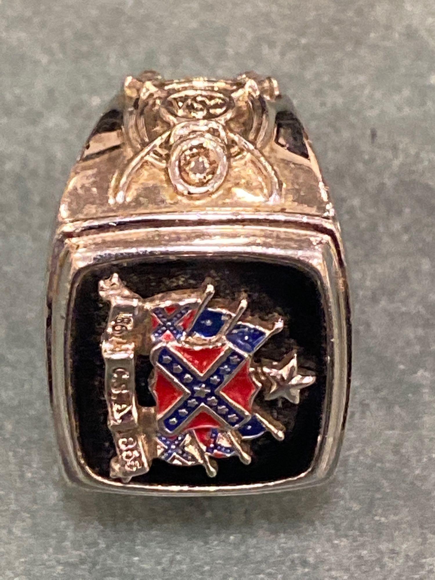 Man's ring marked "Pride of the South" with | Proxibid