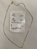 14K rope chain necklace, 16