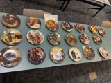 (19) Norman Rockwell collector plates.