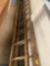 2 large wooden ladders, 10-12 ft