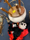 (2) Stools and Stuffed Animals