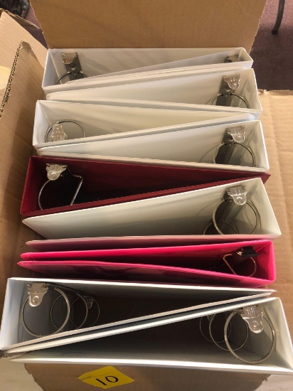 10 3-ring binders